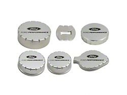 Ford Performance Billet Aluminum Engine Cap Covers (15-25 Mustang GT, EcoBoost, GT350, Dark Horse)