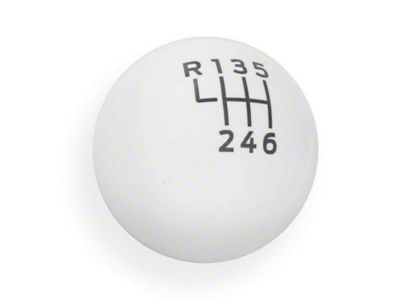Ford Performance Bullitt Shift Knob; White (15-25 Mustang, Excluding GT350 & GT500)