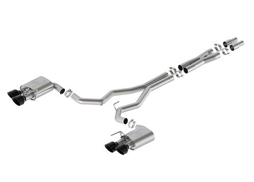Ford Performance Extreme Active Cat-Back Exhaust with Black Chrome Tips (2024 Mustang Dark Horse)