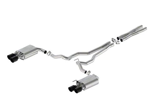 Ford Performance Extreme Active Cat-Back Exhaust with Black Chrome Tips (2024 Mustang GT w/ Active Exhaust)