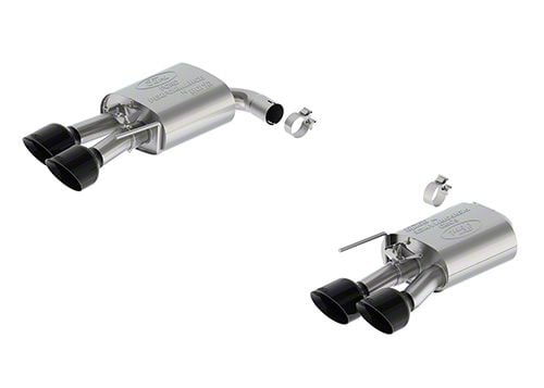 Ford Performance Extreme Active Axle-Back Exhaust with Black Chrome Tips and Dark Horse Rear Valance (2024 Mustang GT w/ Active Exhaust)