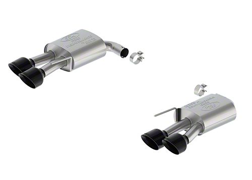 Ford Performance Extreme Non-Active Axle-Back Exhaust with Black Chrome Tips and Dark Horse Rear Valance (2024 Mustang GT w/o Active Exhaust)