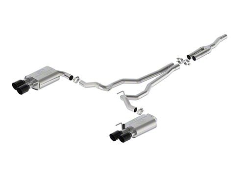 Ford Performance Extreme Cat-Back Exhaust with Black Chrome Tips (2024 Mustang EcoBoost w/ Active Exhaust)