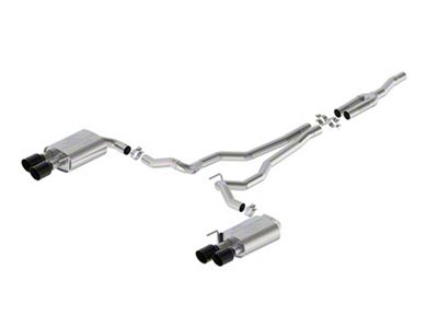 Ford Performance Extreme Cat-Back Exhaust with Black Chrome Tips (24-25 Mustang EcoBoost w/ Active Exhaust)