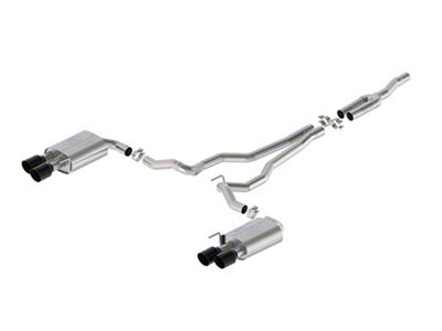 Ford Performance Extreme Cat-Back Exhaust with Black Chrome Tips (2024 Mustang EcoBoost w/ Active Exhaust)