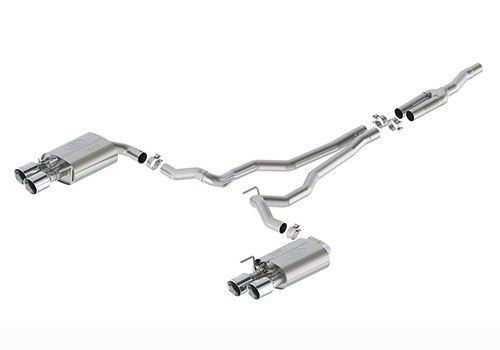 Ford Performance Extreme Cat-Back Exhaust with Chrome Tips (2024 Mustang EcoBoost w/ Active Exhaust)