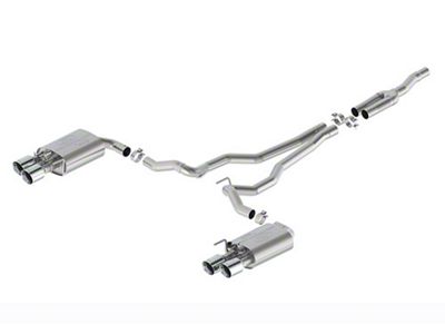 Ford Performance Extreme Cat-Back Exhaust with Chrome Tips (2024 Mustang EcoBoost w/ Active Exhaust)