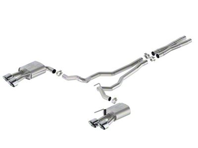 Ford Performance Extreme Non-Active Cat-Back Exhaust with Chrome Tips and Dark Horse Quad Tip Rear Valance (2024 Mustang GT w/o Active Exhaust)