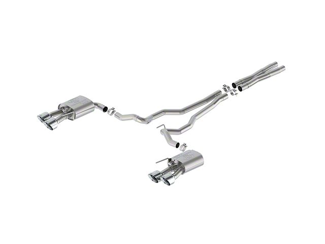 Ford Performance Extreme Active Cat-Back Exhaust with Chrome Tips and Dark Horse Quad Tip Rear Valance (2024 Mustang GT w/ Active Exhaust)