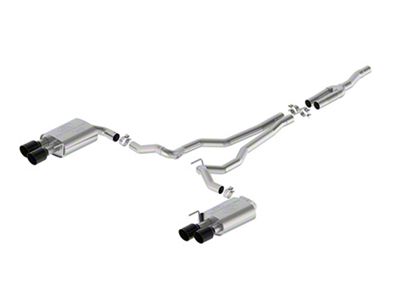 Ford Performance Extreme Non-Active Cat-Back Exhaust with Black Chrome Tips and GT Quad Tip Rear Valance (2024 Mustang EcoBoost w/o Active Exhaust)