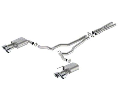 Ford Performance Extreme Non-Active Cat-Back Exhaust with Chrome Tips and Dark Horse Quad Tip Rear Valance (24-25 Mustang GT w/o Active Exhaust)