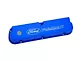 Ford Performance Laser Etched Valve Covers with Ford Racing Logo; Blue (79-93 289/302/351W Mustang)