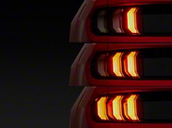 Ford Performance LED Tail Lights; Black Housing; Clear Lens (15-23 Mustang)