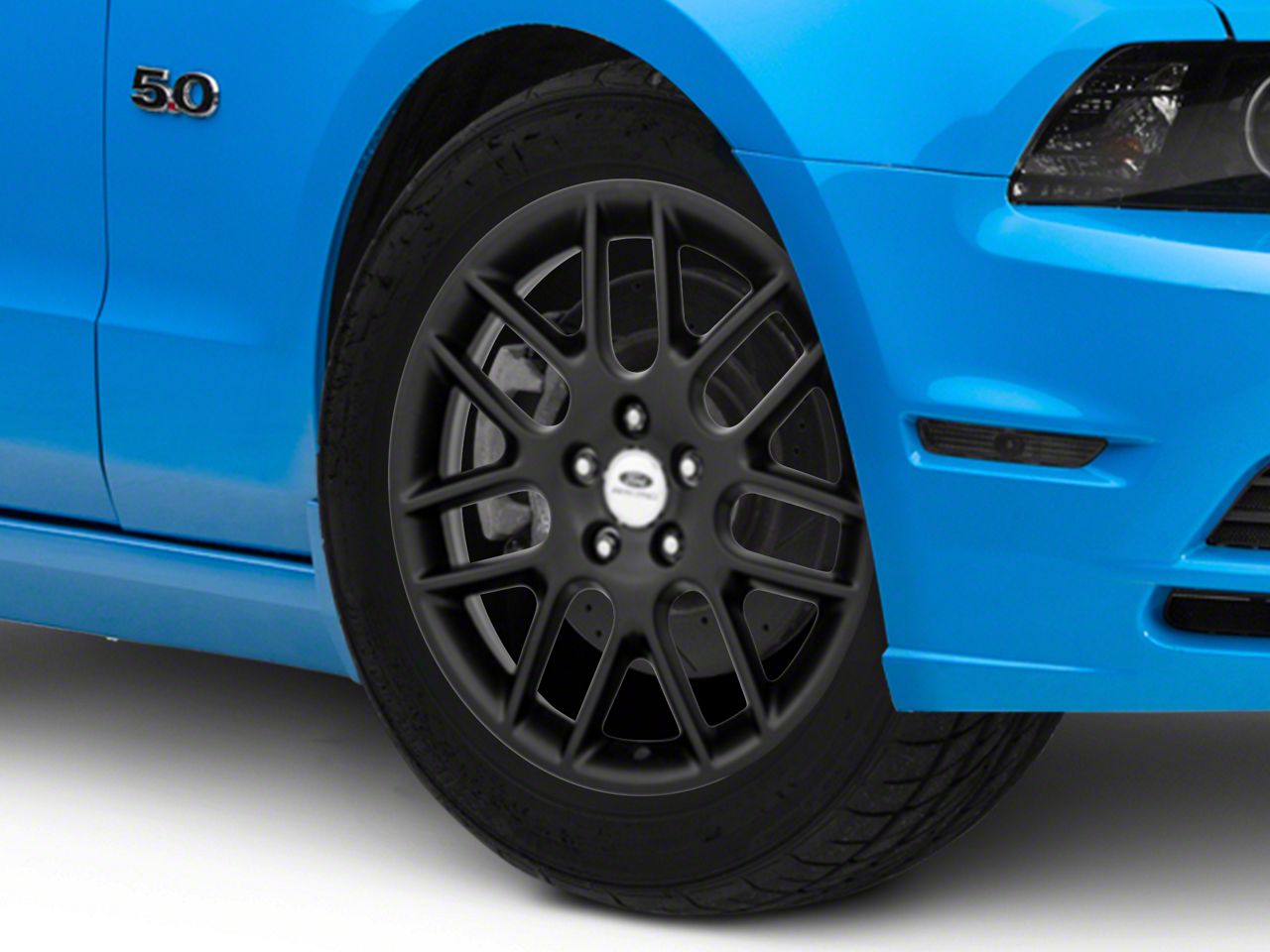 Ford Performance Mustang Mesh Spoke Matte Black Wheel - 18x8 Ford Performance Mustang Mesh Spoke Matte Black Wheel - 18x8