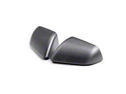 Ford Performance Mirror Skull Caps; Matte Carbon Fiber (24-26 Mustang w/o Integrated Turn Signals)