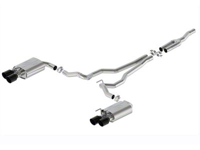 Ford Performance Sport Active Cat-Back Exhaust with Black Chrome Tips (24-25 Mustang EcoBoost w/ Active Exhaust)