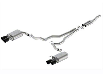 Ford Performance Sport Active Cat-Back Exhaust with Black Chrome Tips (2024 Mustang EcoBoost w/ Active Exhaust)
