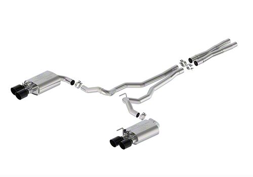 Ford Performance Sport Active Cat-Back Exhaust with Black Chrome Tips (2024 Mustang GT w/ Active Exhaust)