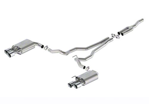 Ford Performance Sport Active Cat-Back Exhaust with Chrome Tips (2024 Mustang EcoBoost w/ Active Exhaust)