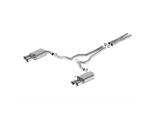 Ford Performance Sport Active Cat-Back Exhaust with Chrome Tips (2024 Mustang GT w/ Active Exhaust)