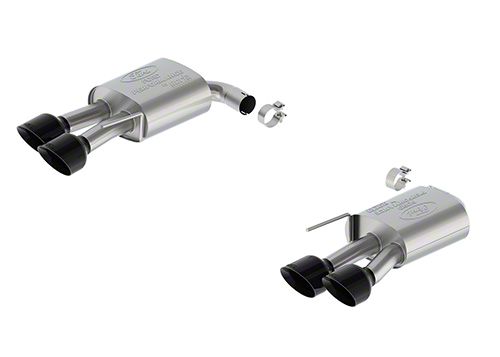 Ford Performance Sport Non-Active Axle-Back Exhaust with Black Chrome Tips and Dark Horse Rear Valance (2024 Mustang GT w/o Active Exhaust)