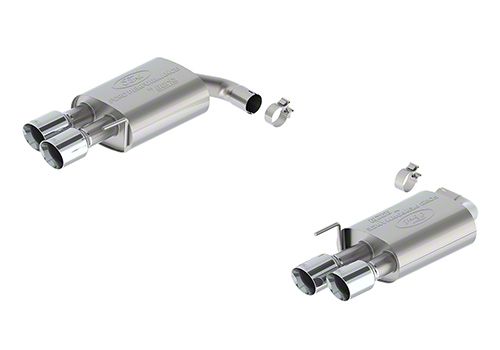 Ford Performance Sport Non-Active Axle-Back Exhaust with Chrome Tips and GT Quad Tip Rear Valance (2024 Mustang EcoBoost w/o Active Exhaust)