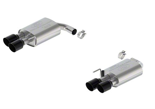 Ford Performance Sport Non-Active Axle-Back Exhaust with Black Chrome Tips and GT Quad Tip Rear Valance (2024 Mustang EcoBoost w/o Active Exhaust)