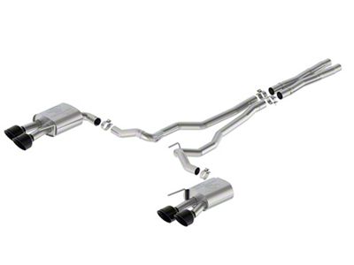 Ford Performance Sport Non-Active Cat-Back Exhaust with Black Chrome Tips and Dark Horse Quad Tip Rear Valance (2024 Mustang GT w/o Active Exhaust)