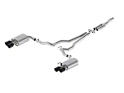 Ford Performance Sport Non-Active Cat-Back Exhaust with Black Chrome Tips and GT Quad Tip Rear Valance (2024 Mustang EcoBoost w/o Active Exhaust)