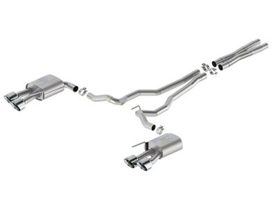 Ford Performance Sport Non-Active Cat-Back Exhaust with Chrome Tips and Dark Horse Quad Tip Rear Valance (24-25 Mustang GT w/o Active Exhaust)
