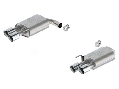 Ford Performance Touring Non-Active Axle-Back Exhaust with Chrome Tips and GT Quad Tip Rear Valance (2024 Mustang GT w/o Active Exhaust)