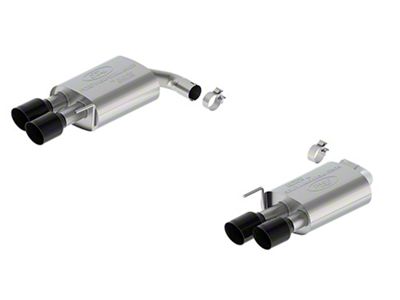 Ford Performance Touring Non-Active Axle-Back Exhaust with Black Chrome Tips and GT Quad Tip Rear Valance (24-25 Mustang EcoBoost w/o Active Exhaust)