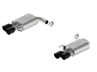 Ford Performance Touring Non-Active Axle-Back Exhaust with Black Chrome Tips and GT Quad Tip Rear Valance (24-25 Mustang GT w/o Active Exhaust)