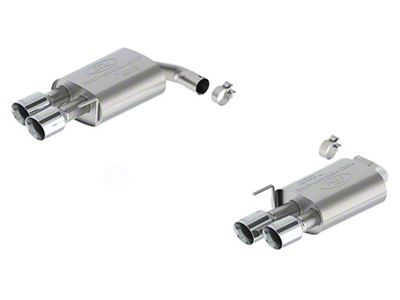 Ford Performance Touring Non-Active Axle-Back Exhaust with Chrome Tips and GT Quad Tip Rear Valance (24-25 Mustang GT w/o Active Exhaust)