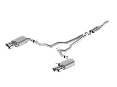 Ford Performance Touring Non-Active Cat-Back Exhaust with Chrome Tips and GT Quad Tip Rear Valance (24-25 Mustang EcoBoost w/o Active Exhaust)