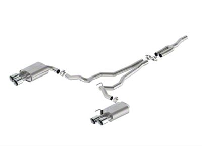 Ford Performance Touring Non-Active Cat-Back Exhaust with Chrome Tips and GT Quad Tip Rear Valance (2024 Mustang EcoBoost w/o Active Exhaust)