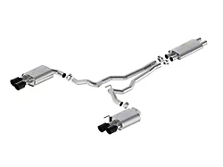 Ford Performance Touring Non-Active Cat-Back Exhaust with Black Chrome Tips and GT Quad Tip Rear Valance (2024 Mustang GT w/o Active Exhaust)