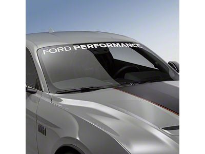 Ford Performance Windshield Banner; White (05-23 Mustang)