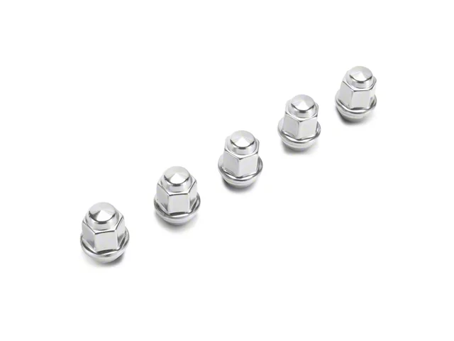 Ford Performance Polished Lug Nut Kit; 13/16-Inch; Set of 5 (05-14 Mustang)