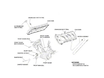 Ford Performance Front Timing Chain Cover 5.0L Coyote 11-17 Ford Performance Front Timing Chain Cover 5.0L Coyote 11-17