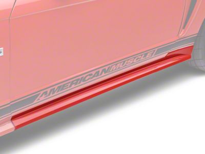 Ford Rocker Panel Molding; Left Side; Unpainted (99-04 Mustang GT, V6; 99-01 Mustang Cobra)