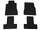 Ford All-Weather Front and Rear Floor Mats with Running Pony Logo; Black (05-10 Mustang)