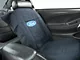 SpeedForm Seat Armour Protective Cover with Ford Oval Logo; Black (79-14 Mustang)
