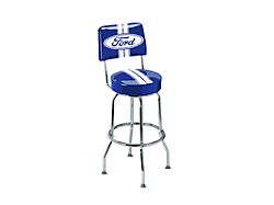 Ford Stripe Backrest Bar Stool