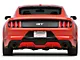 Ford 50th Year Anniversary Factory Replacement Tail Light; Black Housing; Red Lens; Driver and Passenger Side (15-23 Mustang)