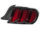 Ford 50th Year Anniversary Factory Replacement Tail Light; Black Housing; Red Lens; Passenger Side (15-23 Mustang)