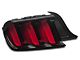 Ford 2015 Factory Replacement Tail Light; Black Housing; Red Lens; Driver Side (15-23 Mustang)