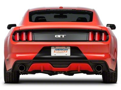 Ford 2015 Factory Replacement Tail Lights; Black Housing; Red Lens; Driver and Passenger Side (15-23 Mustang)