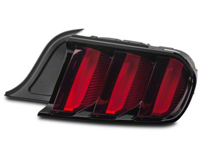 Ford 2015 Factory Replacement Tail Light; Black Housing; Red Lens; Passenger Side (15-23 Mustang)