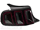 Ford Factory Replacement Tail Light; Black Housing; Red/Clear Lens; Driver Side (13-14 Mustang)